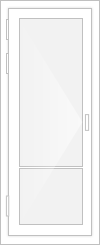Пластиковая дверь 800×2100